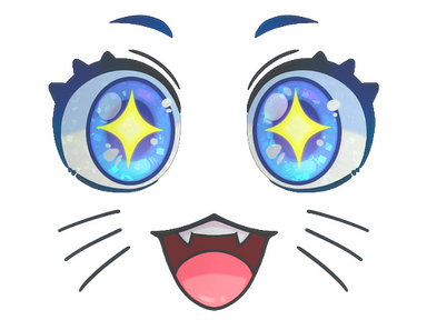 Sticker | Kawaii Eyes (Glitter)