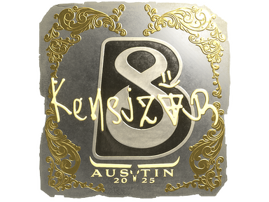 Sticker | kensizor (Gold) | Austin 2025