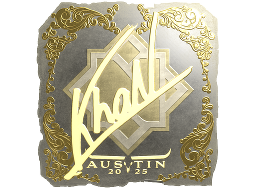 Sticker | khaN (Gold) | Austin 2025