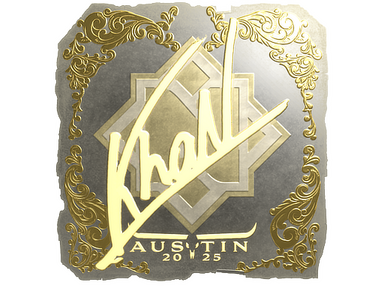 Sticker | khaN (Gold) | Austin 2025