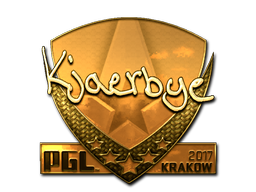 Sticker | Kjaerbye (Gold) | Krakow 2017