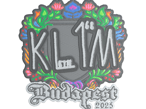 Sticker | kl1m (Embroidered) | Budapest 2025