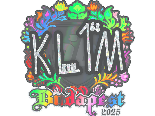 Sticker | kl1m (Holo) | Budapest 2025
