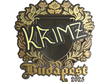 Sticker | KRIMZ (Gold) | Budapest 2025