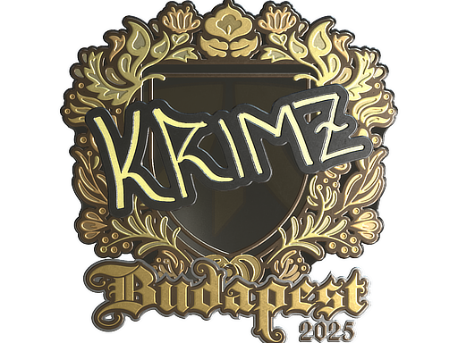 Sticker | KRIMZ (Gold) | Budapest 2025