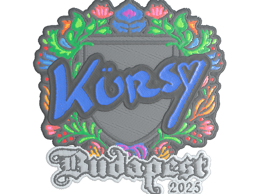 Sticker | Kursy (Embroidered) | Budapest 2025