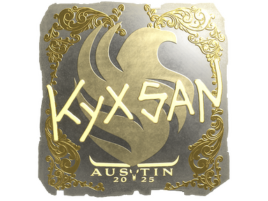 Sticker | kyxsan (Gold) | Austin 2025