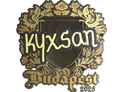 Sticker | kyxsan (Gold) | Budapest 2025