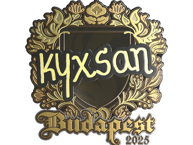 Sticker | kyxsan (Gold) | Budapest 2025