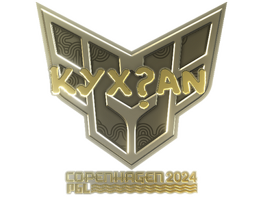 Sticker | kyxsan (Gold) | Copenhagen 2024