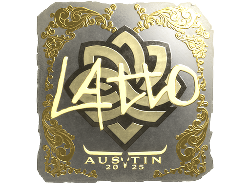 Sticker | latto (Gold) | Austin 2025