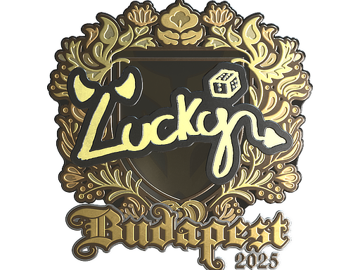 Sticker | Lucky (Gold) | Budapest 2025