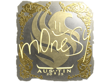 Sticker | m0NESY (Gold) | Austin 2025