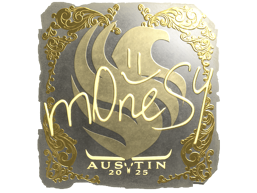 Sticker | m0NESY (Gold) | Austin 2025