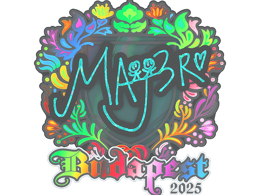 Sticker | MAJ3R (Holo) | Budapest 2025