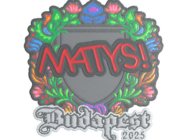 Sticker | MATYS (Embroidered) | Budapest 2025