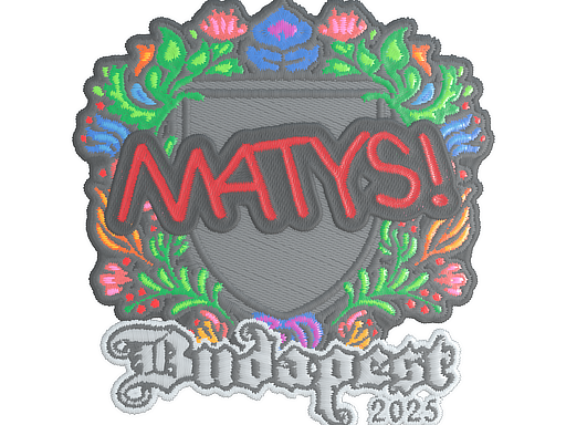 Sticker | MATYS (Embroidered) | Budapest 2025