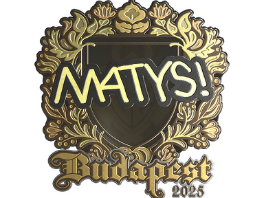 Sticker | MATYS (Gold) | Budapest 2025