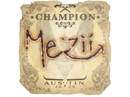 Sticker | mezii (Champion) | Austin 2025