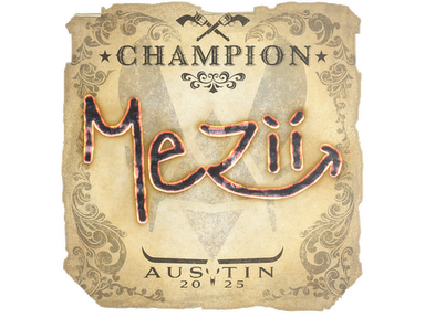 Sticker | mezii (Champion) | Austin 2025
