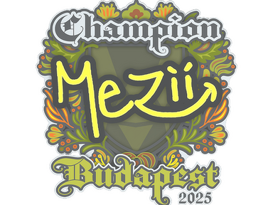 Sticker | mezii (Champion) | Budapest 2025