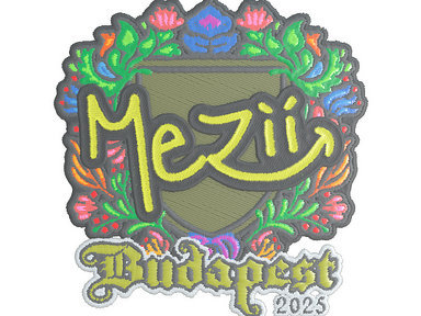 Sticker | mezii (Embroidered) | Budapest 2025