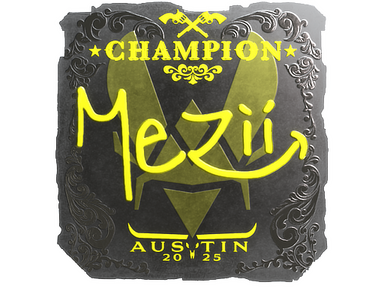 Sticker | mezii (Foil, Champion) | Austin 2025