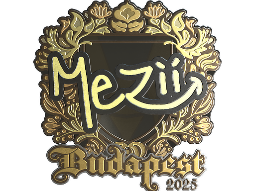 Sticker | mezii (Gold) | Budapest 2025