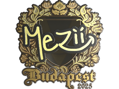 Sticker | mezii (Gold) | Budapest 2025