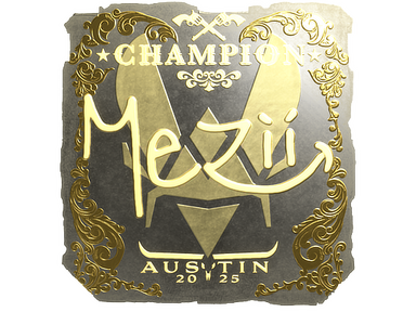 Sticker | mezii (Gold, Champion) | Austin 2025