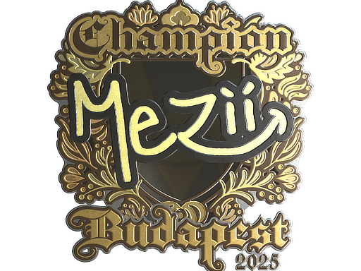 Sticker | mezii (Gold, Champion) | Budapest 2025