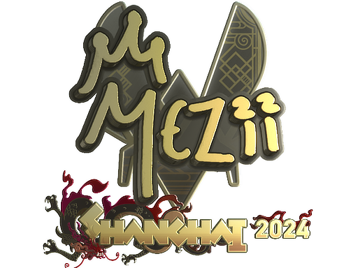 Sticker | mezii (Gold) | Shanghai 2024