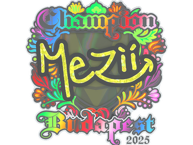 Sticker | mezii (Holo, Champion) | Budapest 2025