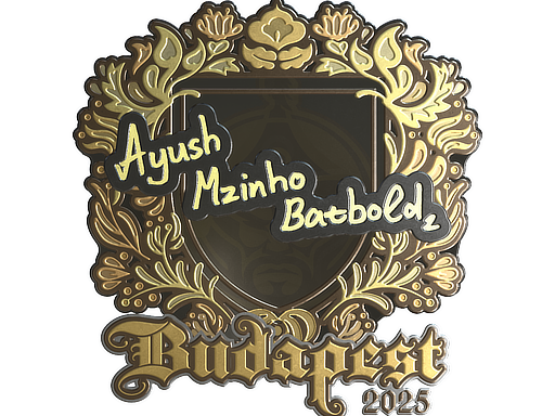 Sticker | mzinho (Gold) | Budapest 2025