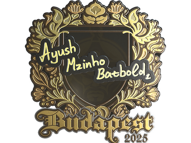 Sticker | mzinho (Gold) | Budapest 2025