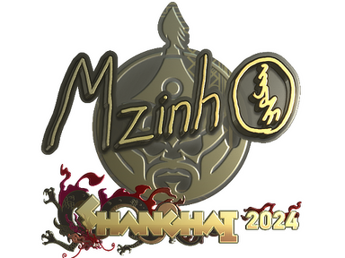Sticker | mzinho (Gold) | Shanghai 2024