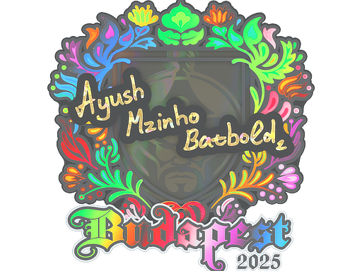 Sticker | mzinho (Holo) | Budapest 2025