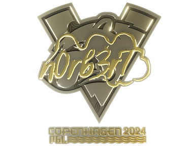 Sticker | n0rb3r7 (Gold) | Copenhagen 2024