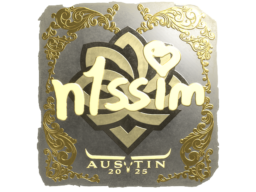 Sticker | n1ssim (Gold) | Austin 2025