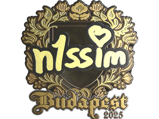 Sticker | n1ssim (Gold) | Budapest 2025