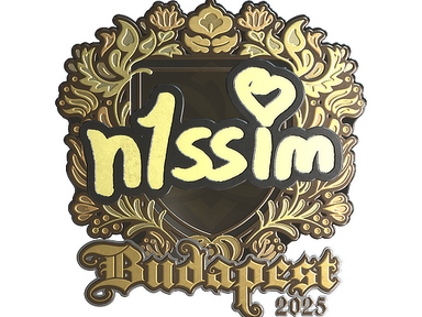 Sticker | n1ssim (Gold) | Budapest 2025