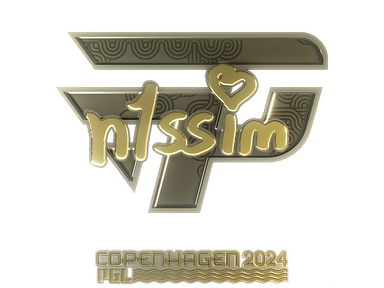 Sticker | n1ssim (Gold) | Copenhagen 2024