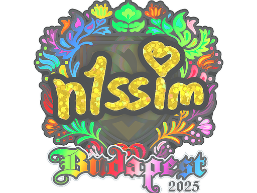 Sticker | n1ssim (Holo) | Budapest 2025