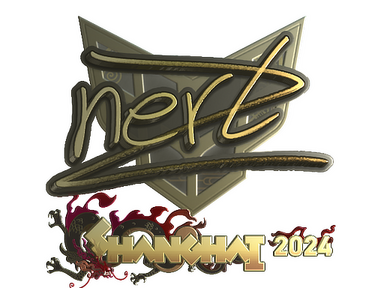 Sticker | NertZ (Gold) | Shanghai 2024