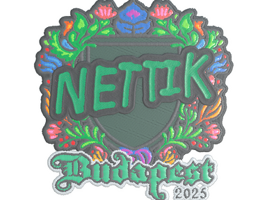 Sticker | nettik (Embroidered) | Budapest 2025