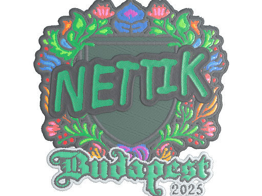 Sticker | nettik (Embroidered) | Budapest 2025