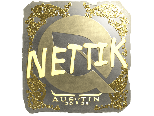 Sticker | nettik (Gold) | Austin 2025