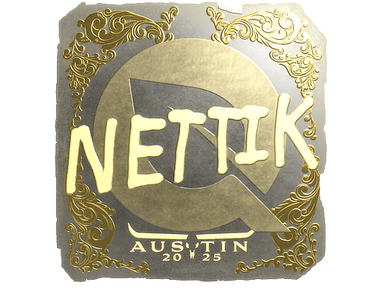 Sticker | nettik (Gold) | Austin 2025