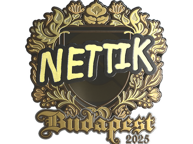 Sticker | nettik (Gold) | Budapest 2025