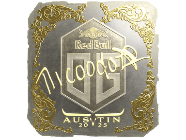 Sticker | nicoodoz (Gold) | Austin 2025